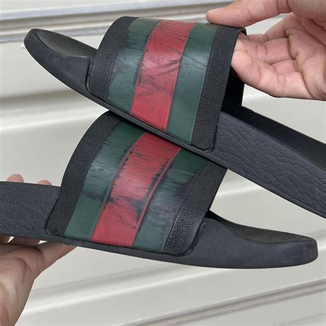 gucci men's slides with fur|gucci slides size 11.